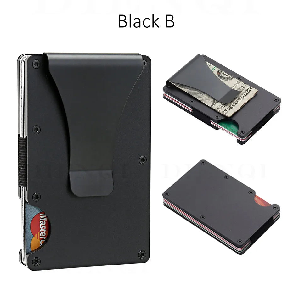 Carbon Fiber Minimalist Slim Wallet Carteira for Men Cartera Tarjetero Hombre RFID Cashback Credit Card Holder Luxury