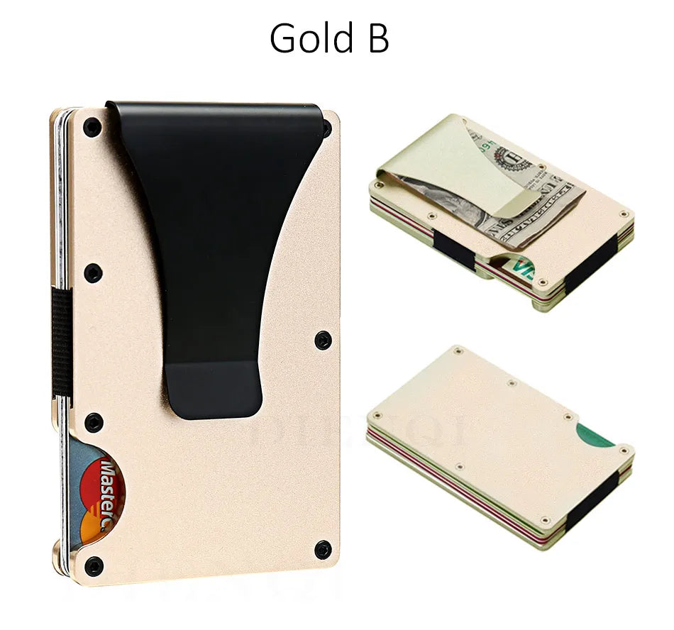 Carbon Fiber Minimalist Slim Wallet Carteira for Men Cartera Tarjetero Hombre RFID Cashback Credit Card Holder Luxury