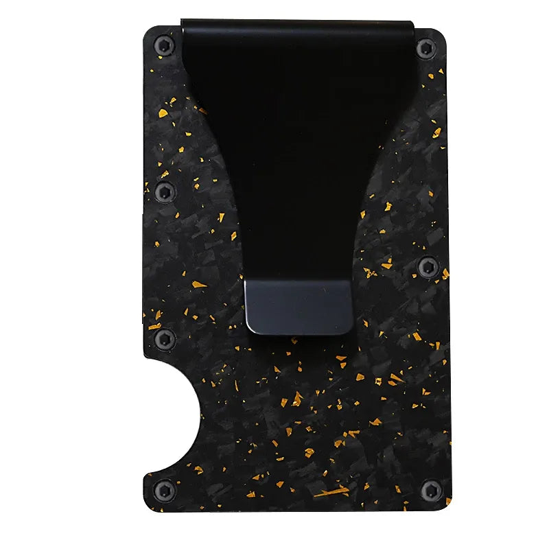 Carbon Fiber Minimalist Slim Wallet Carteira for Men Cartera Tarjetero Hombre RFID Cashback Credit Card Holder Luxury